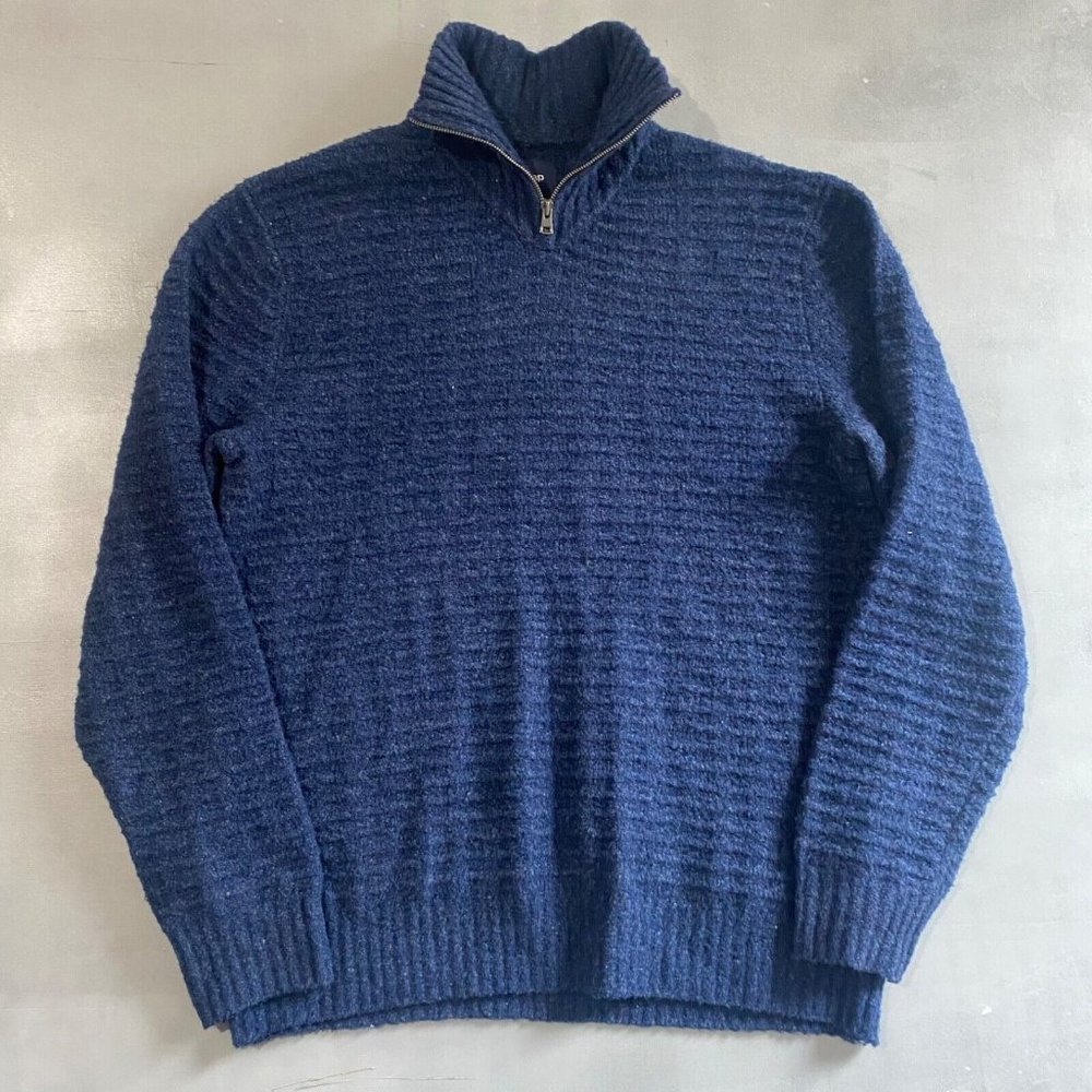 Gap Sweater Mens Size Large quarter zip pullover soft plush‎ long sleeve
